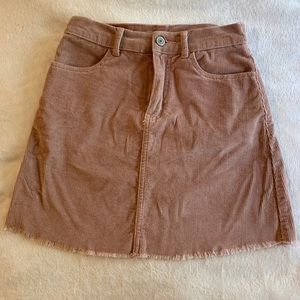 Blush pink mini skirt